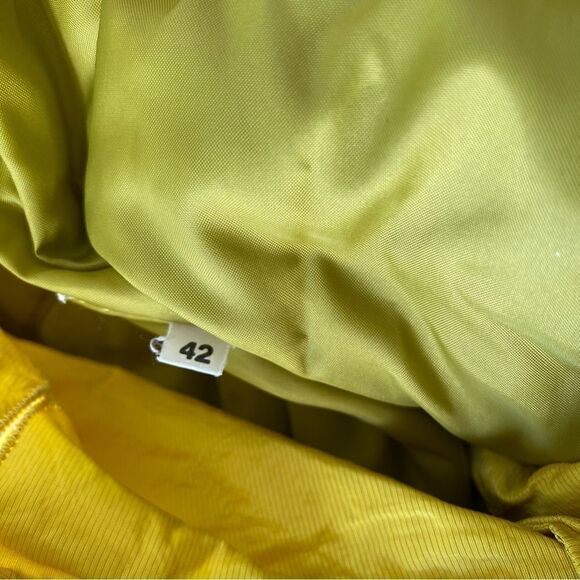 Victory Boat Line chartreuse yellow trench jacket size 42 US 6 Small - Picture 7 of 7